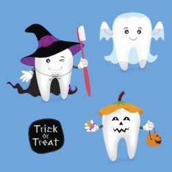 halloween teeth banner